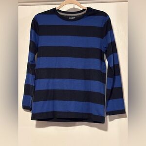 Old Navy Blue and Navy Striped Long Sleeve Tee